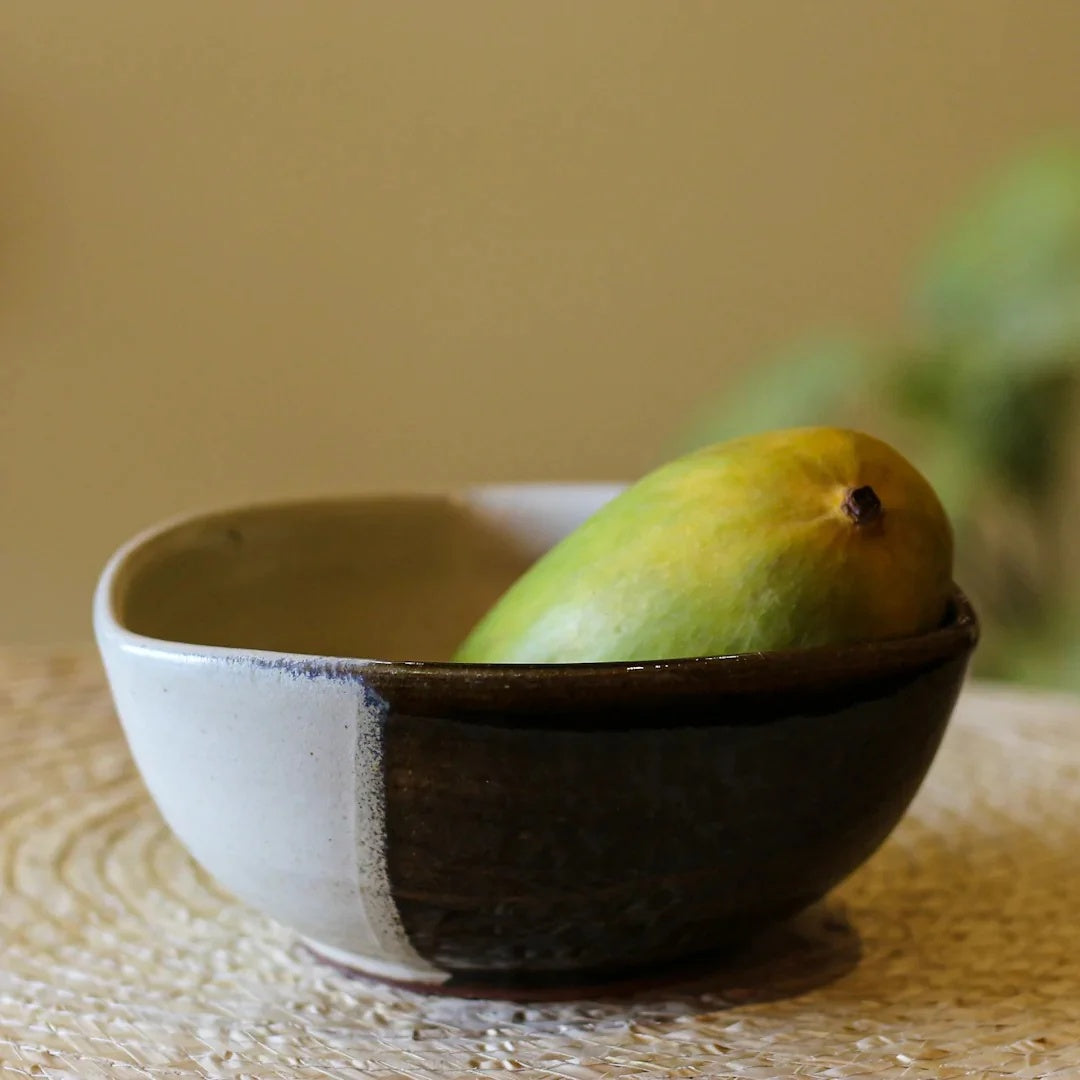 Stoneware Triangular Serving Bowl