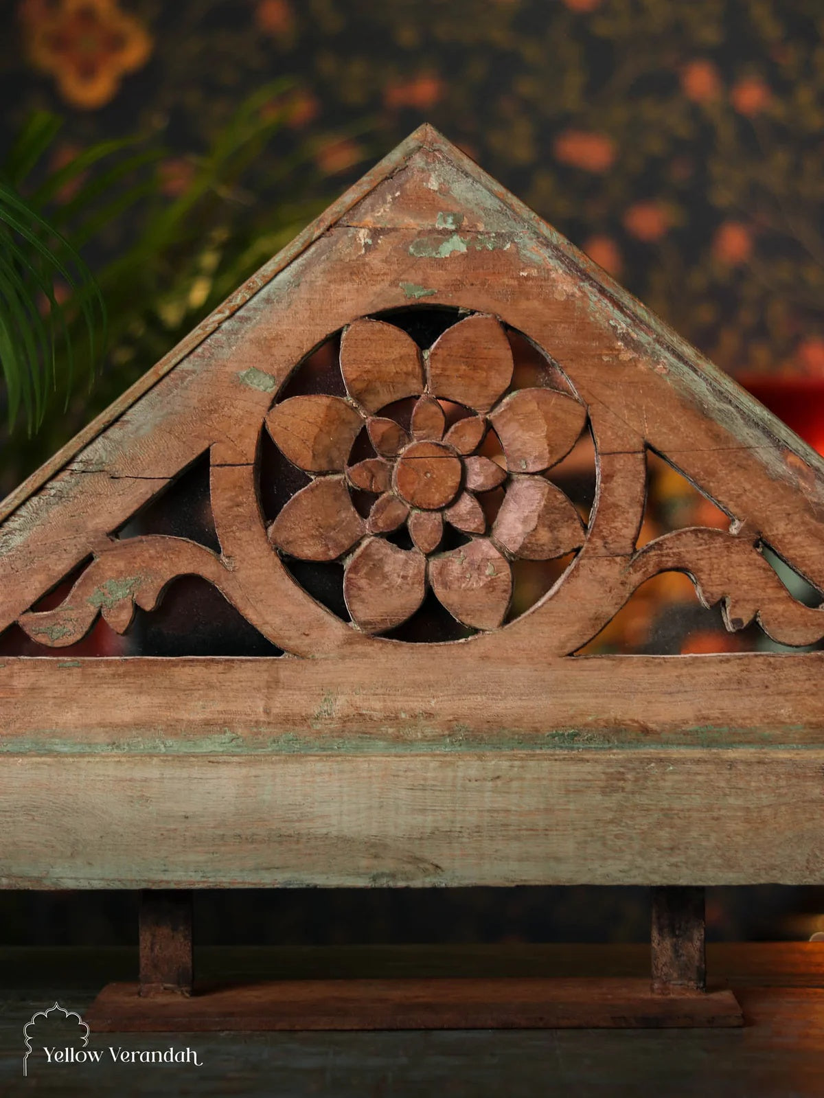 Antique Wooden Carving on Stand