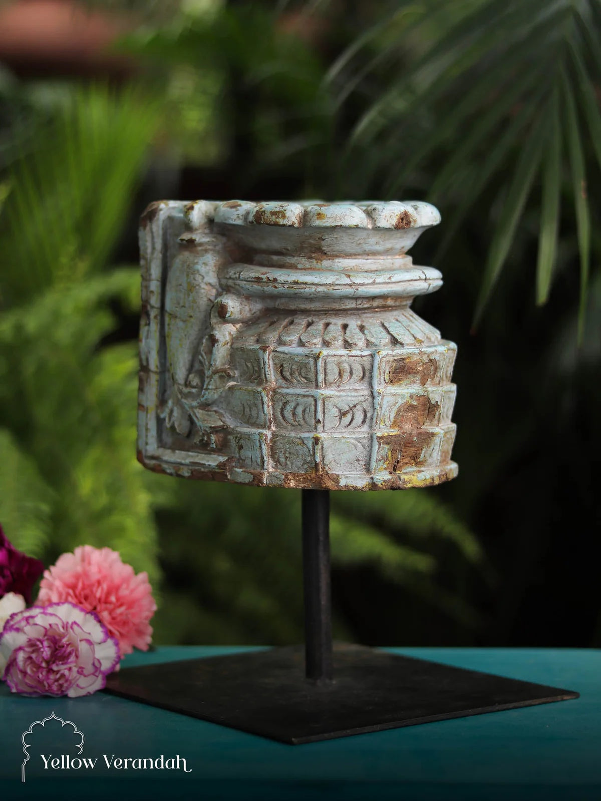 Antique Wooden Carving on Stand