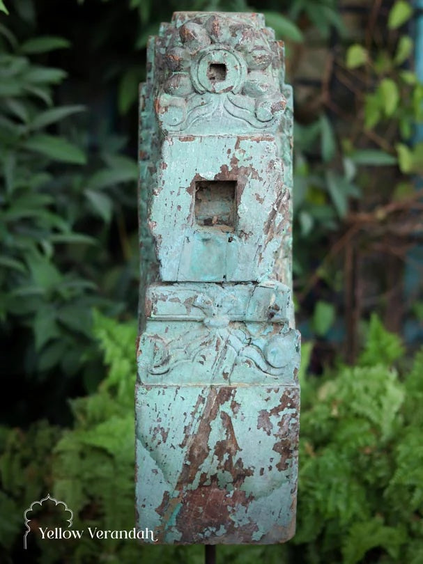 Antique Wooden Carving on Stand