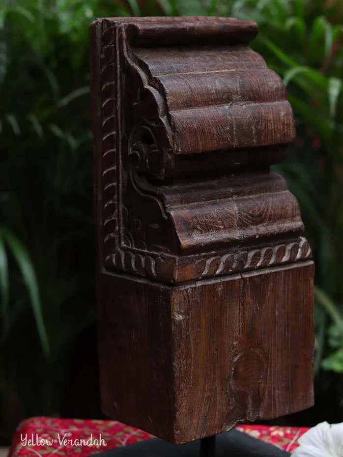 Antique Wooden Carving on Stand