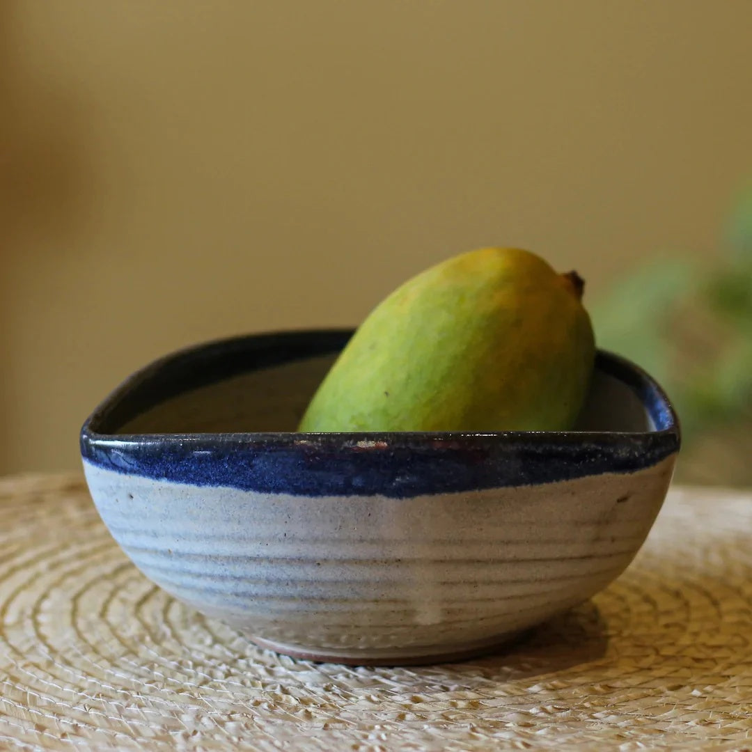 Stoneware Triangular Serving Bowl