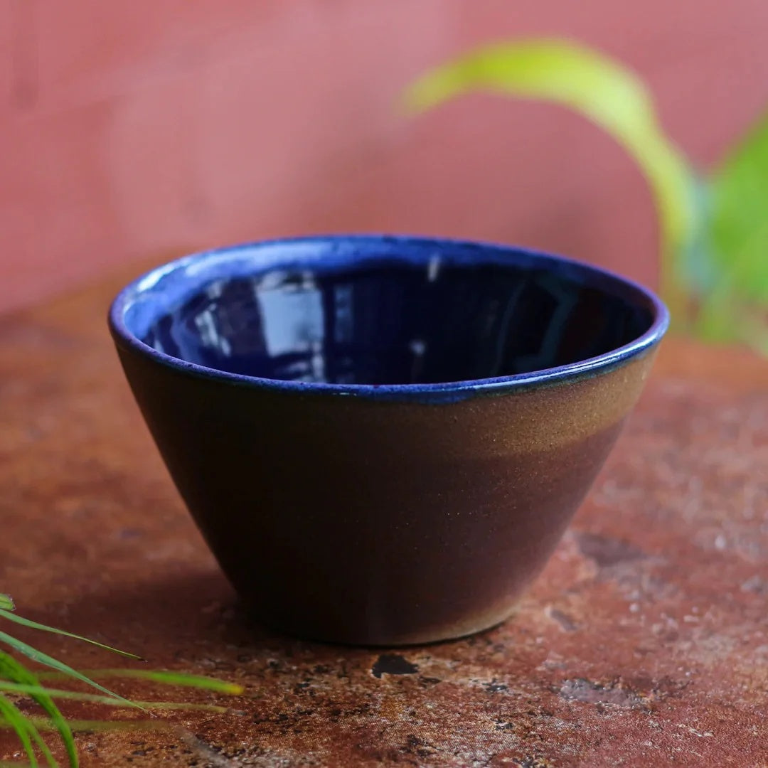 Stoneware Snack Serving Bowl