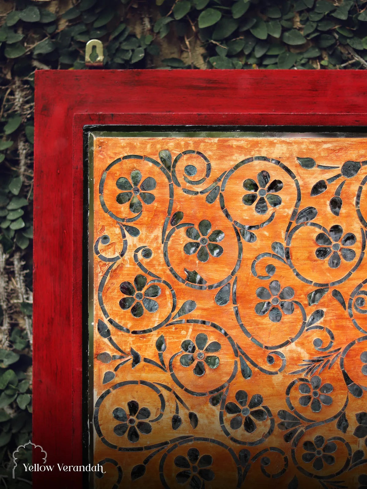 Wooden Carving Tikri Wall Frame
