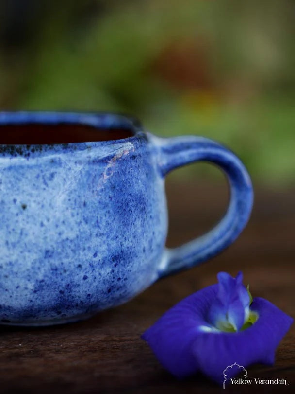 Stoneware Tea Cup - Blue