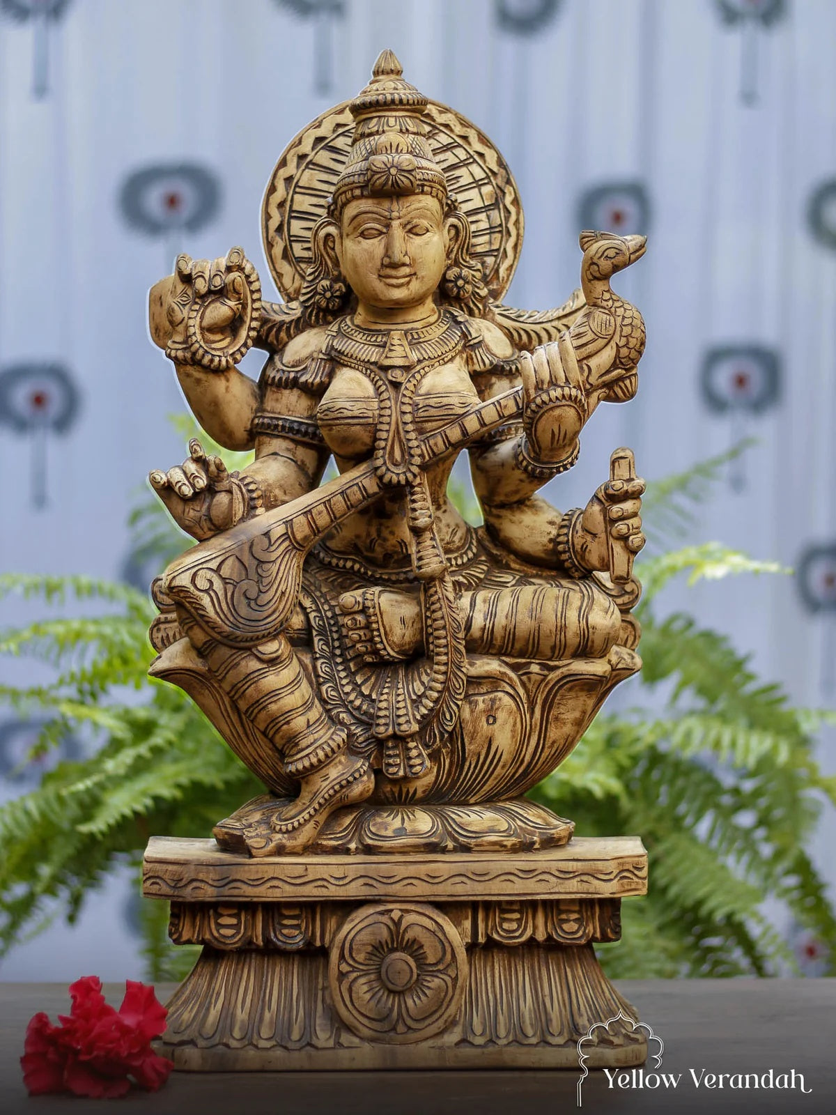 Antique Saraswati Sculpture