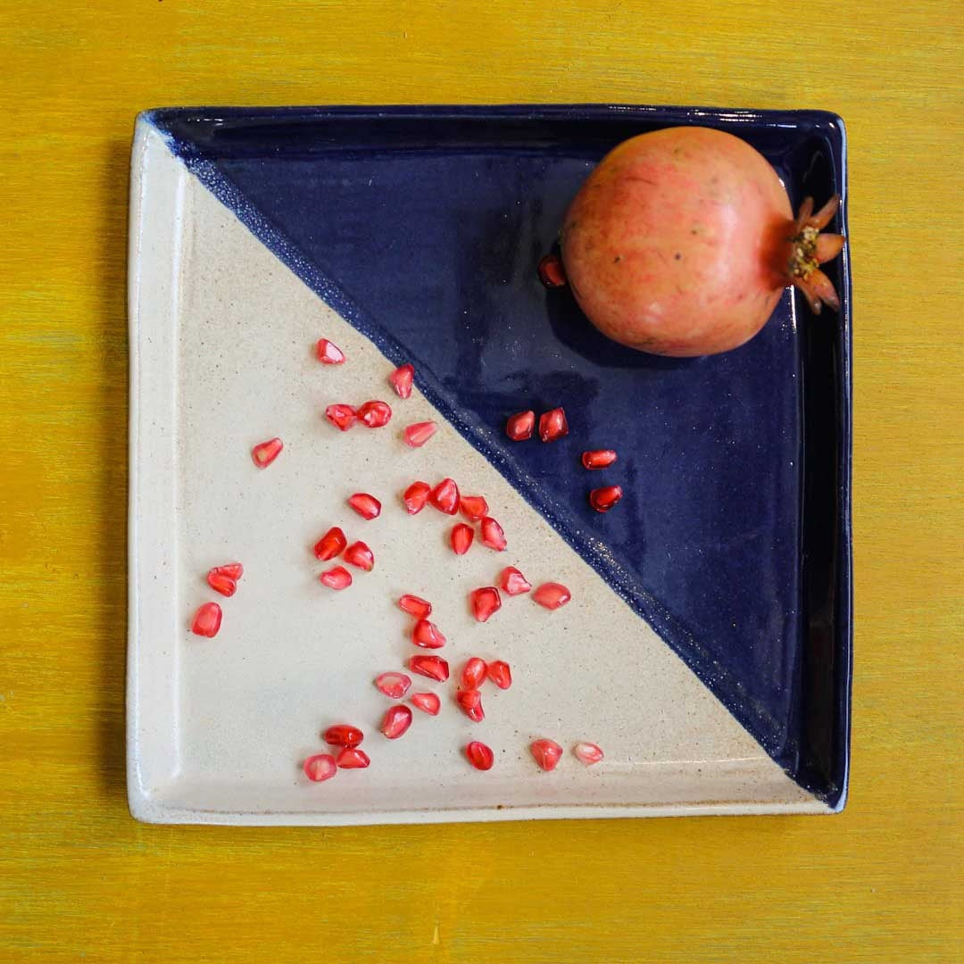 Stoneware Square Serving Plate