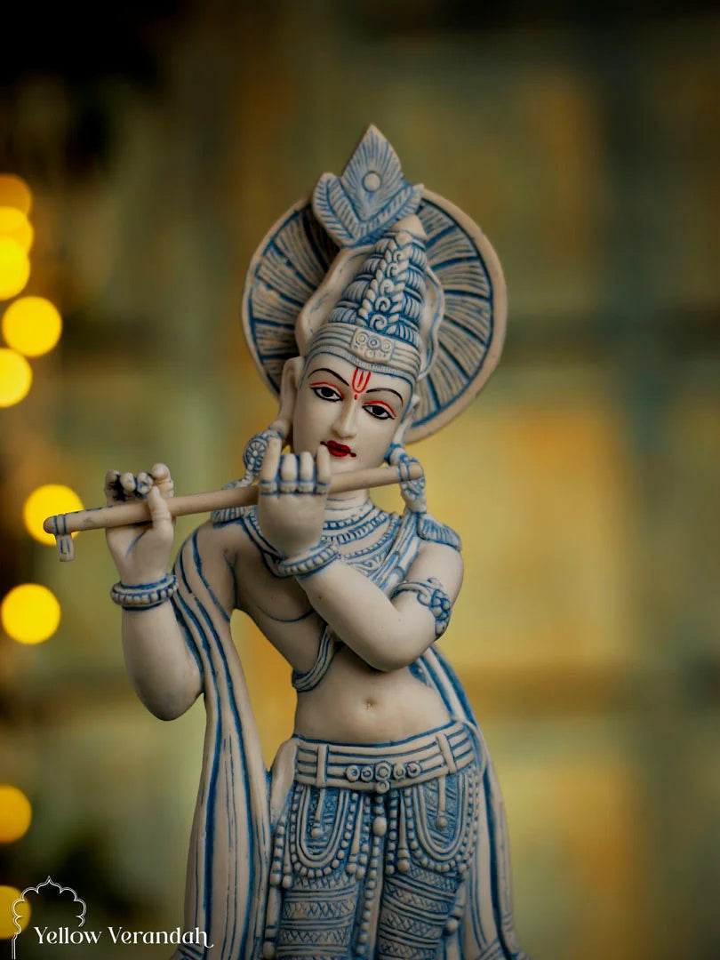Krishna Sculpture - Marble God Statue