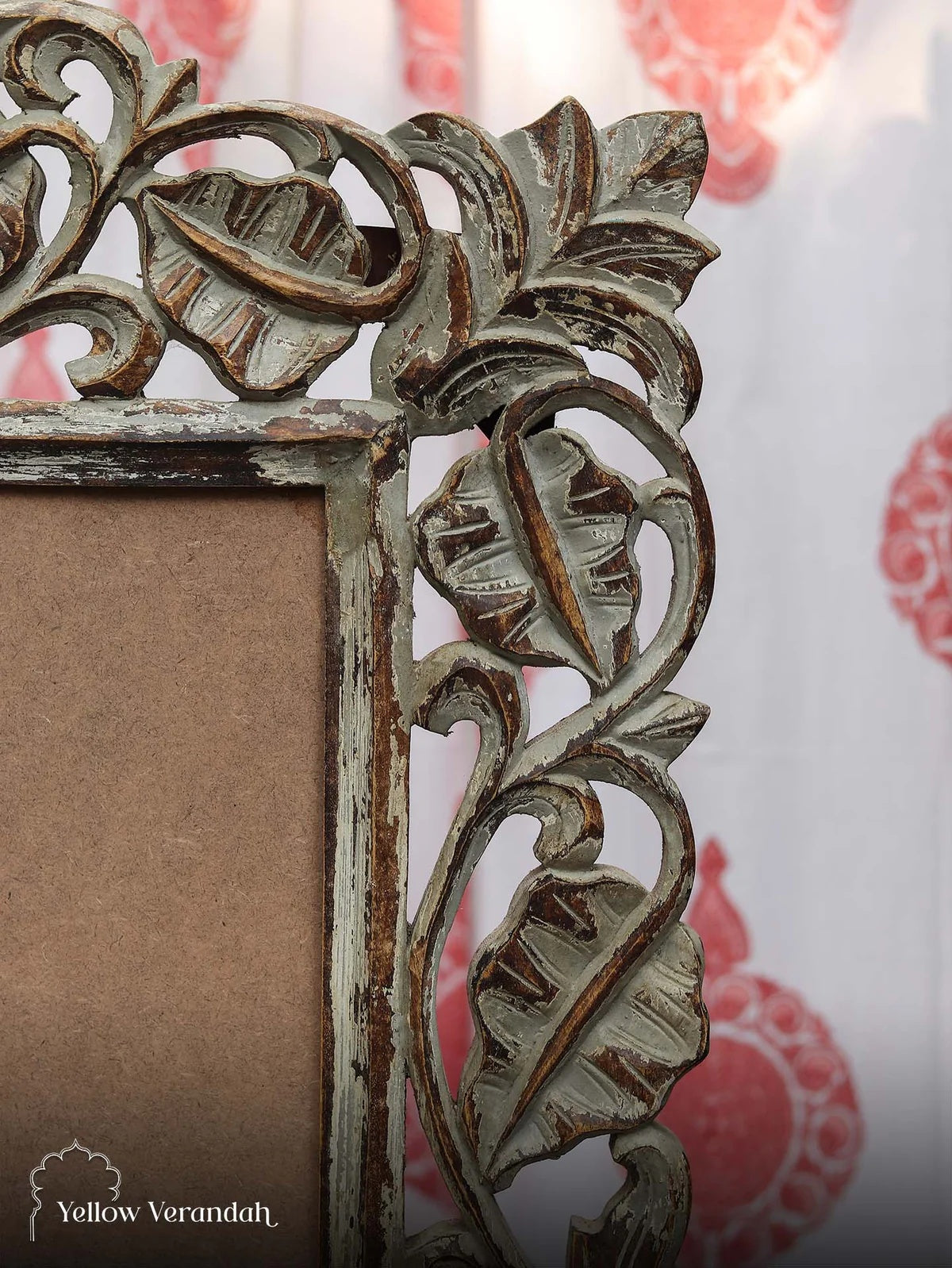 Victorian Wooden Carving Mirror