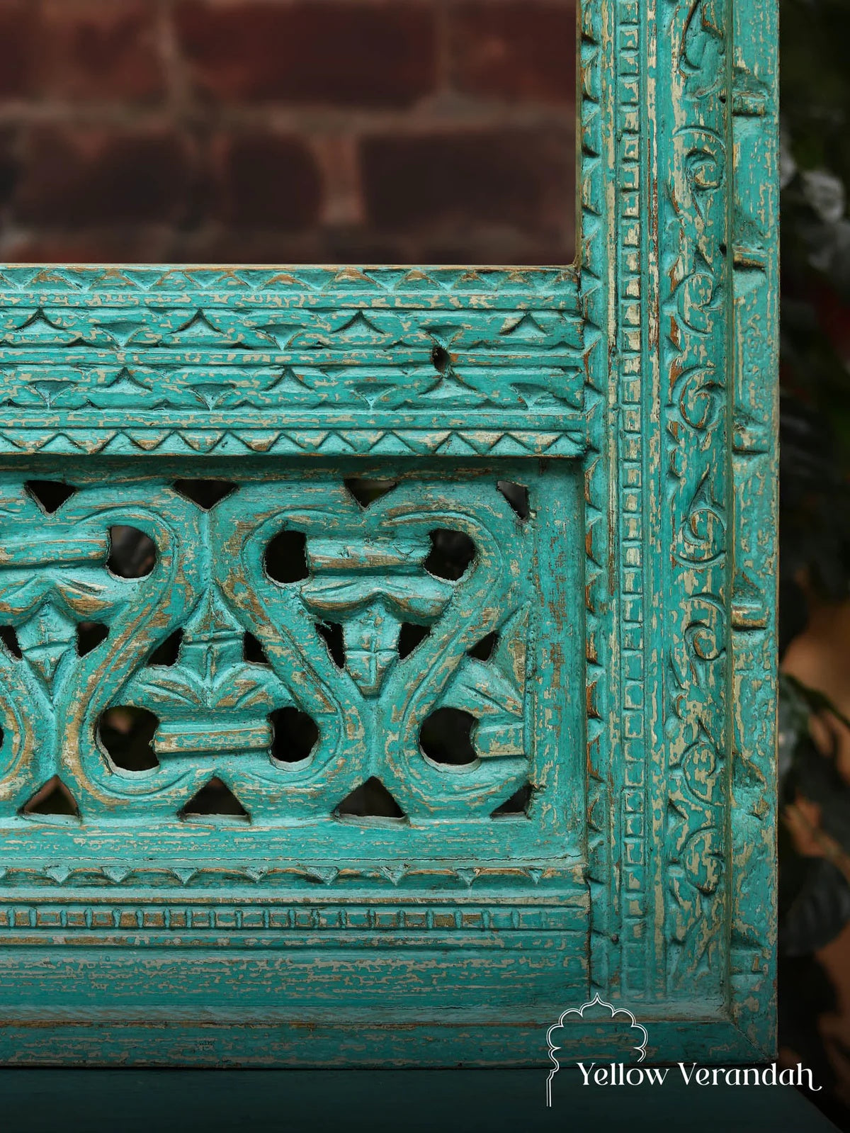 Wooden Jharokha Mirror
