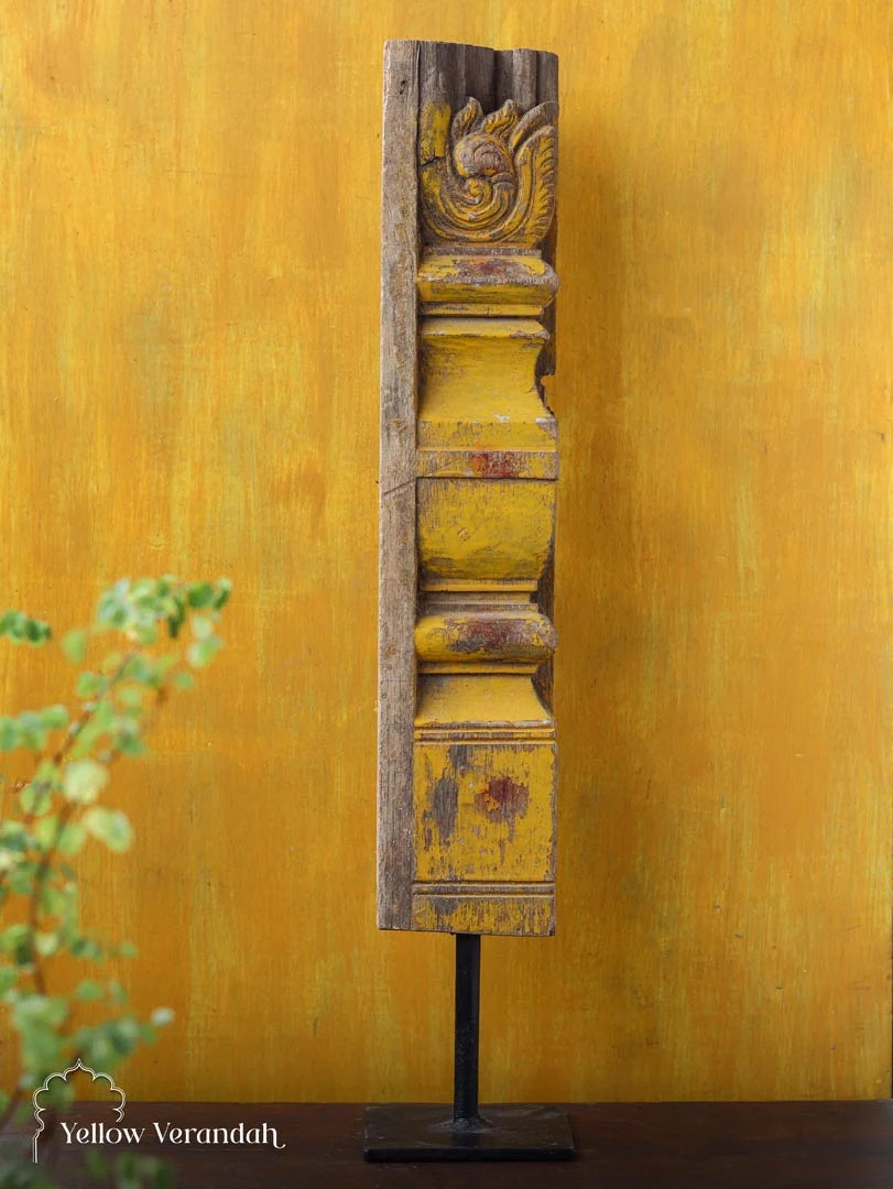 Antique Wooden Carving on Stand