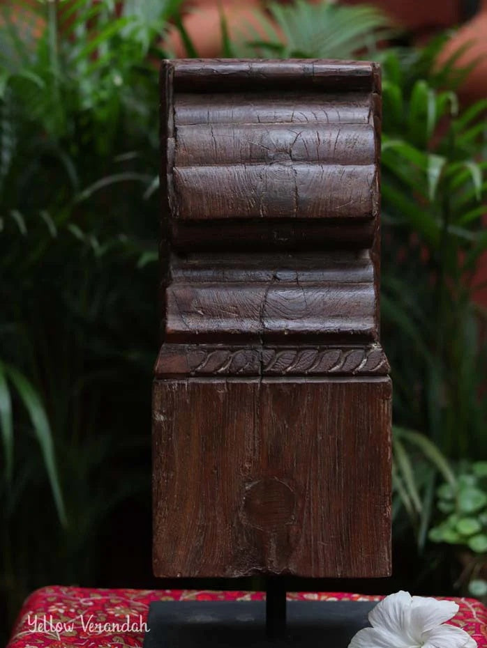 Antique Wooden Carving on Stand