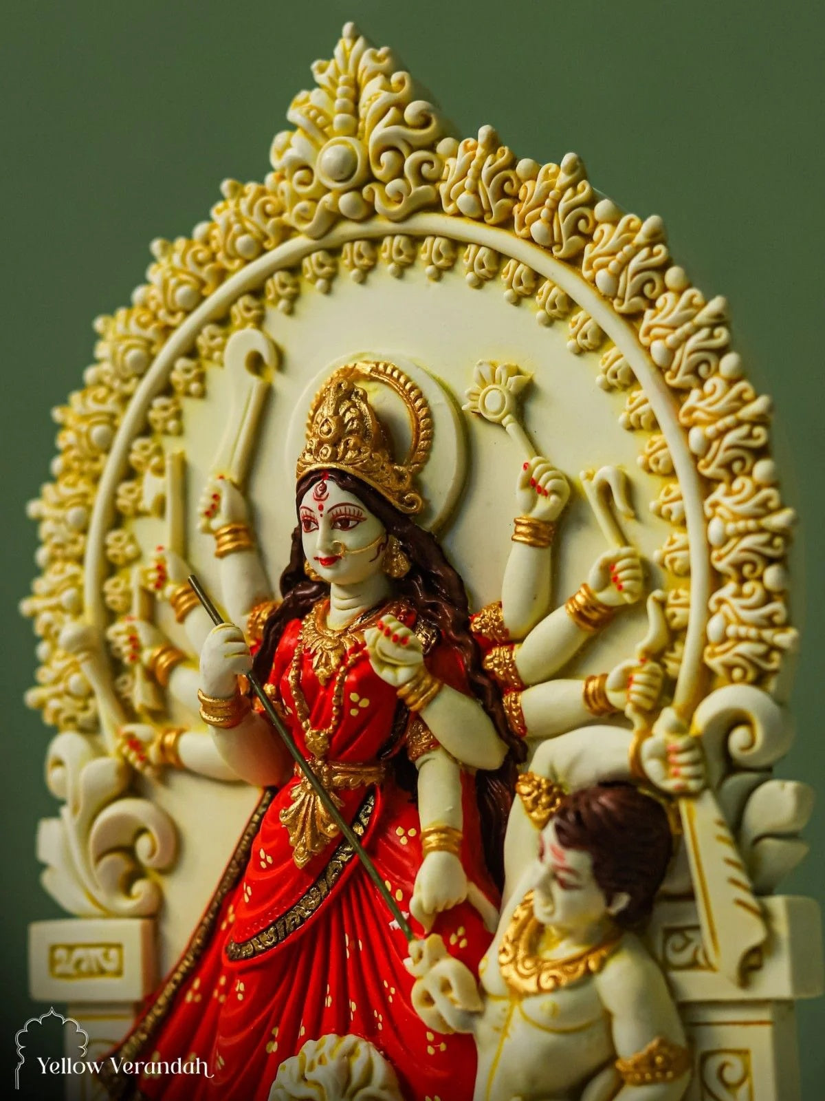 Durga Sculpture - Marble God Statue