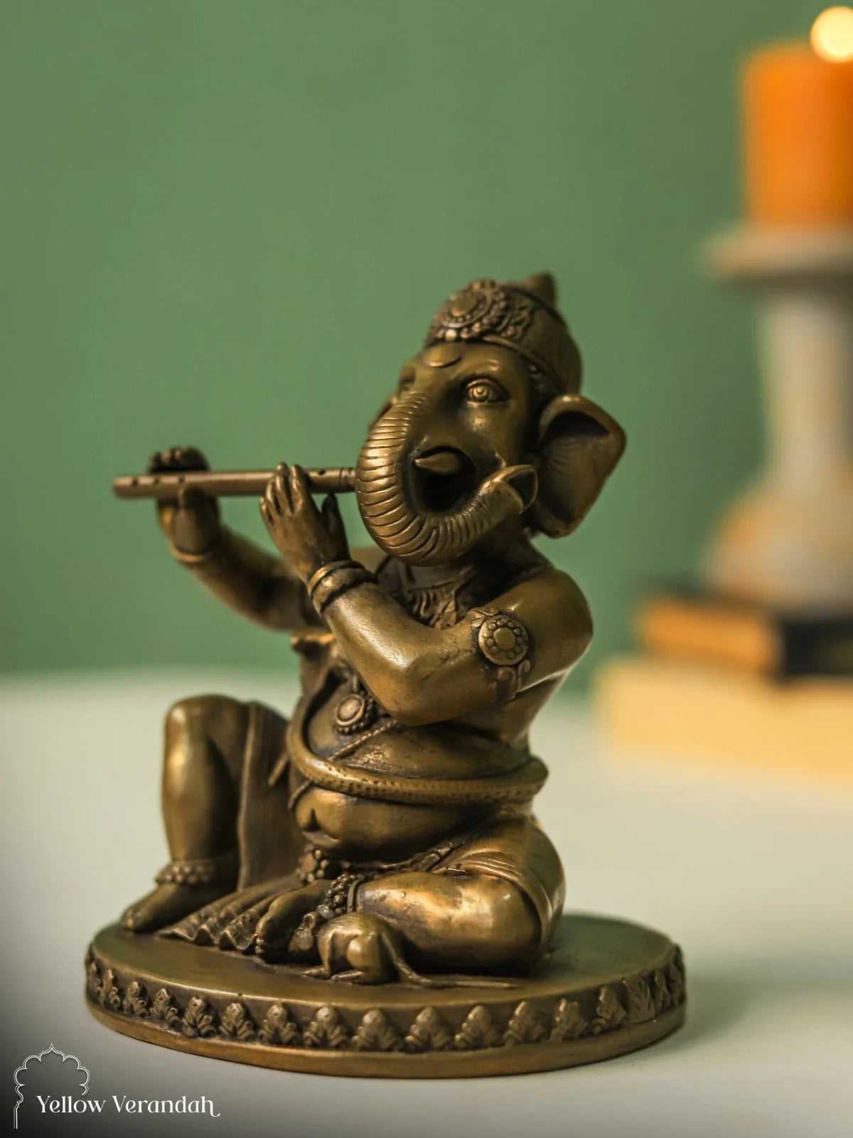 Brass Ganesha Sculpture