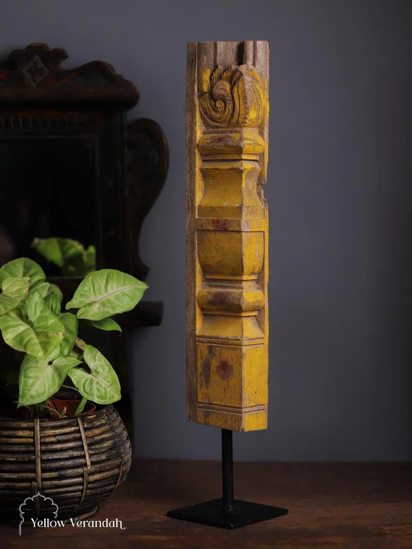 Antique Wooden Carving on Stand