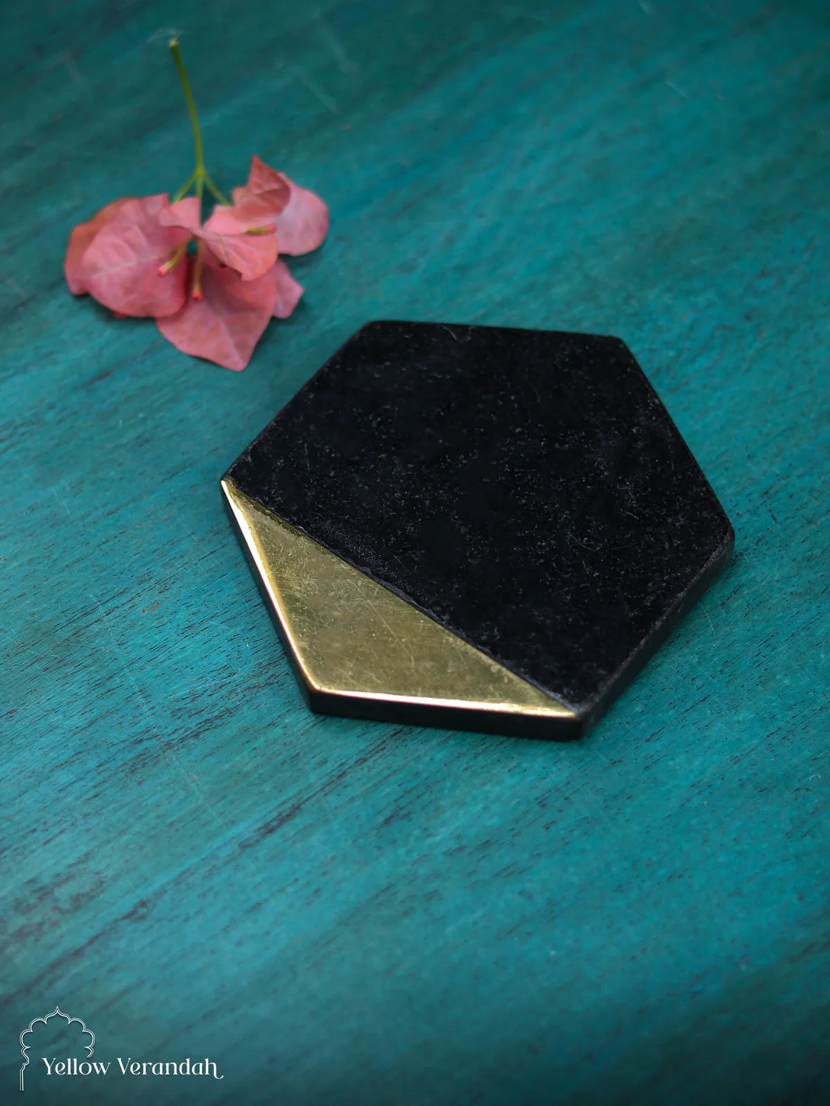 Marble Brass Coaster