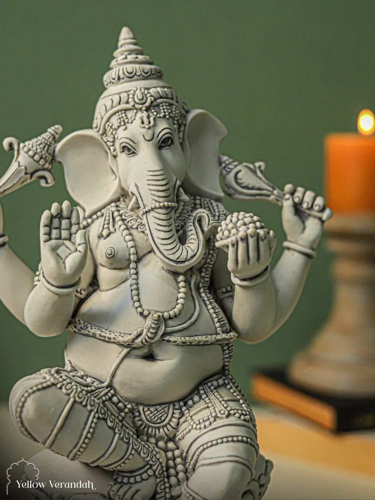 Marble Dust Sculpture - Ganesha