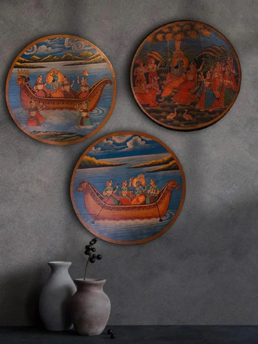 Pichwai Handpainted Wall Panel - 13"