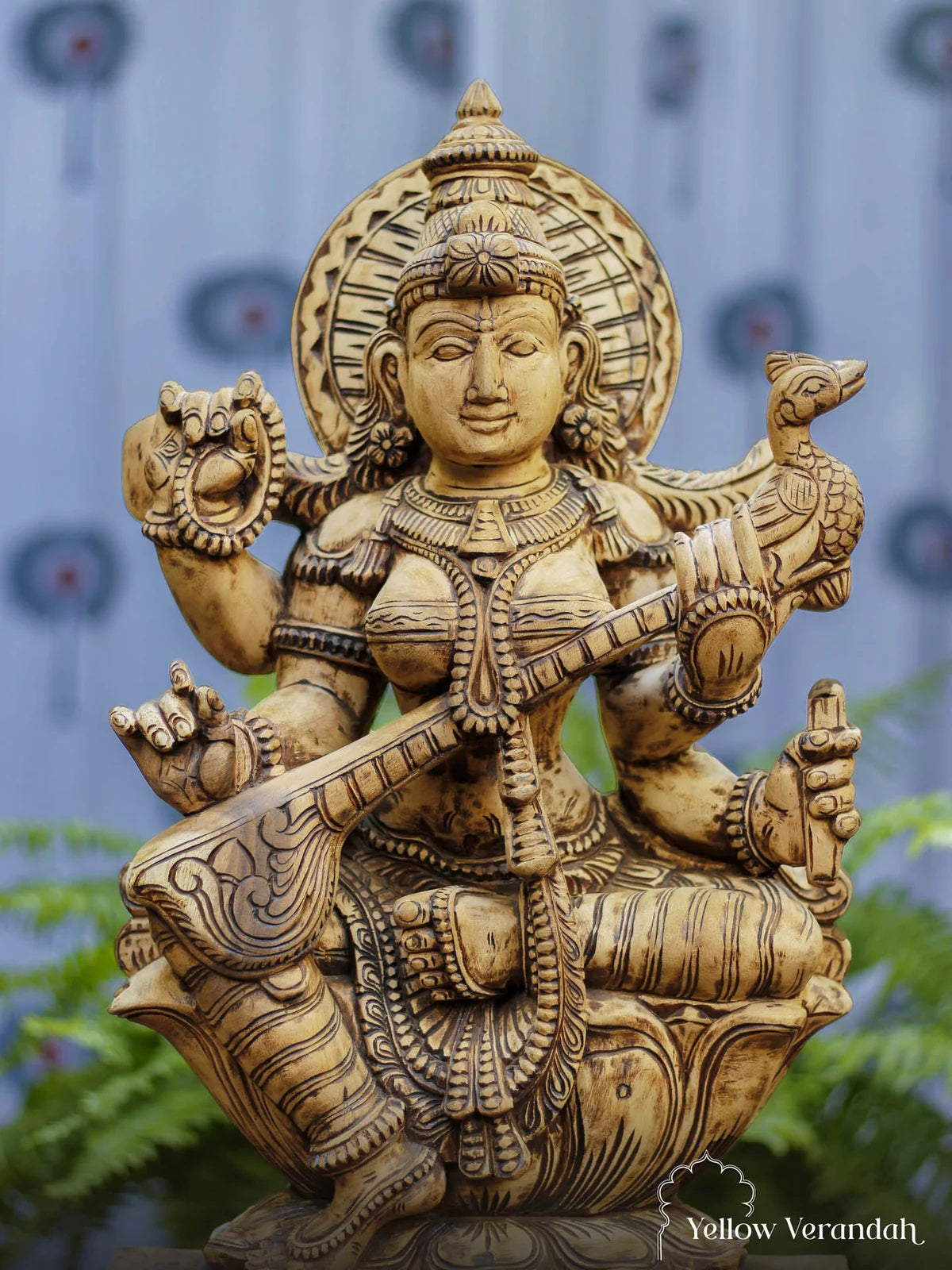 Antique Saraswati Sculpture