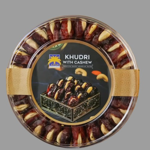 Khudri Dates Stuffed With Cashew | Premium Saudi Arabian Dates - 450 GM